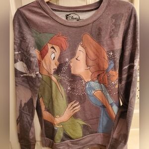 Disney Purple Crew Neck Sweater with Graphic Print